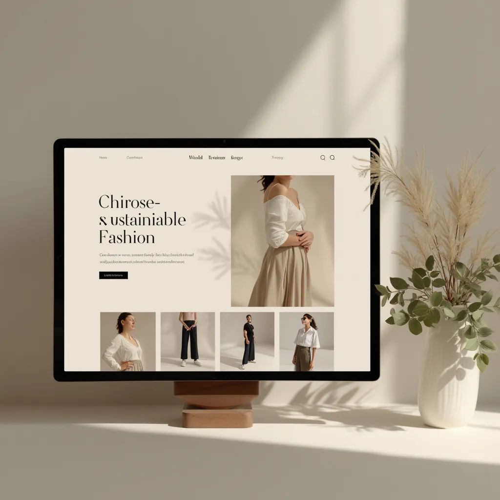 Diseño de sitio web e-commerce para moda sostenible